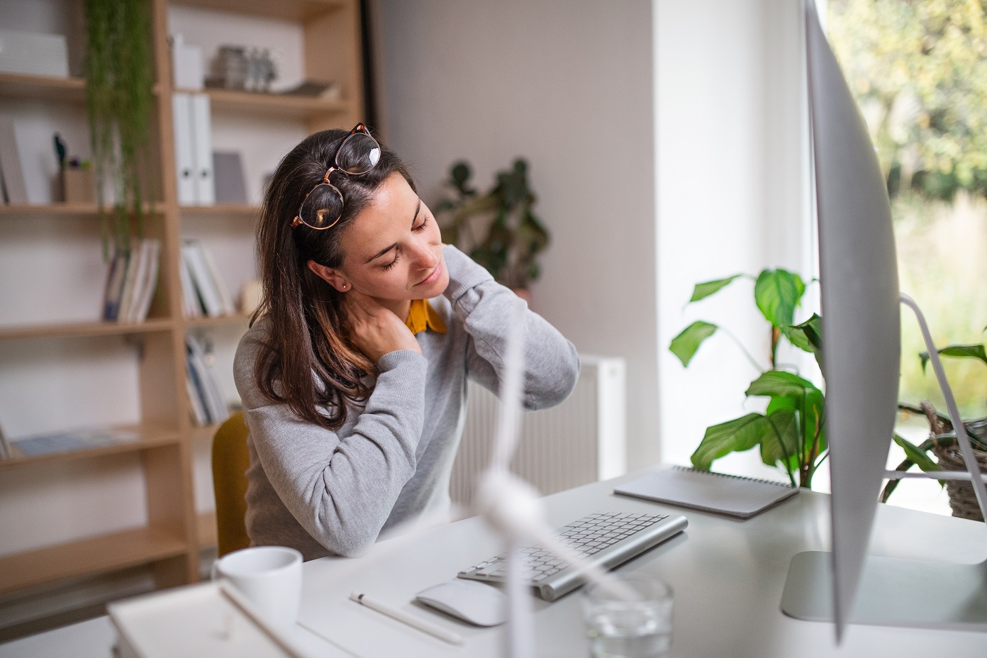 businesswoman at the desk