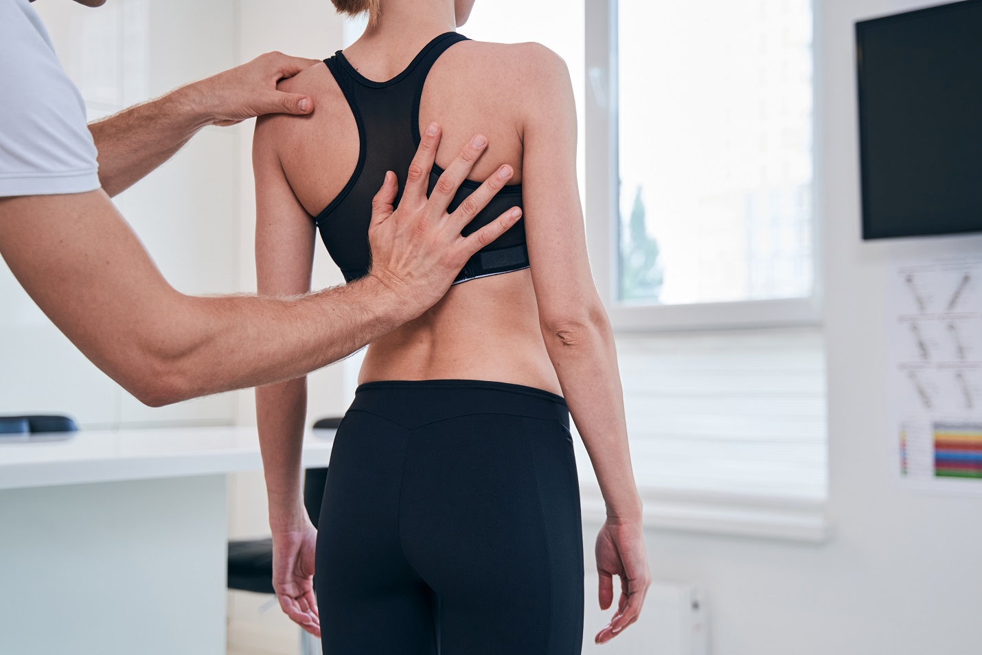 charming elegant woman receiving professional trea