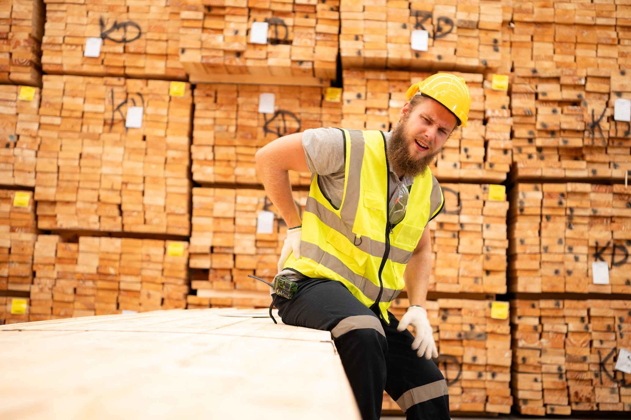 back pain often occurs with employees 